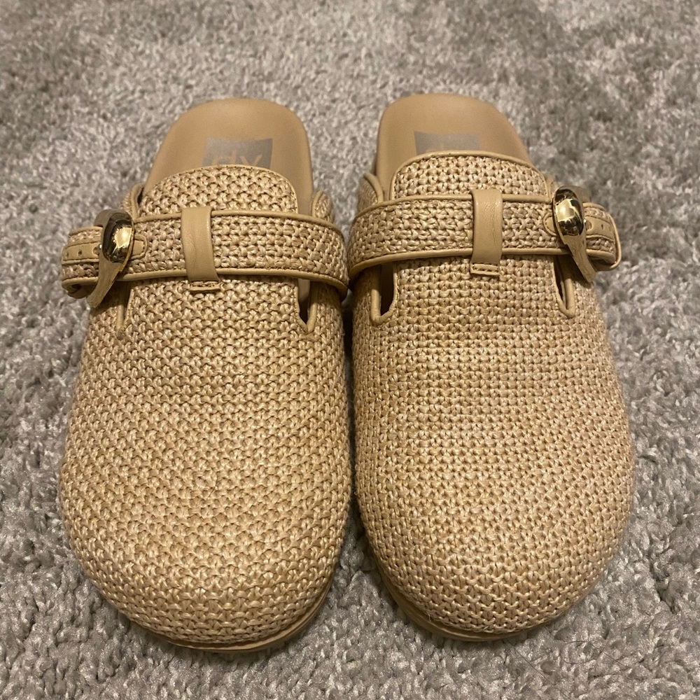 Dolce Vita Tan Woven Mules